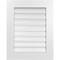 Ekena Millwork Vertical Surface Mount PVC Gable Vent: Functional, w/ 3-1/2"W x 1"P Standard Frame, 22"W x 28"H GVPVE22X2801SF - alternate 1